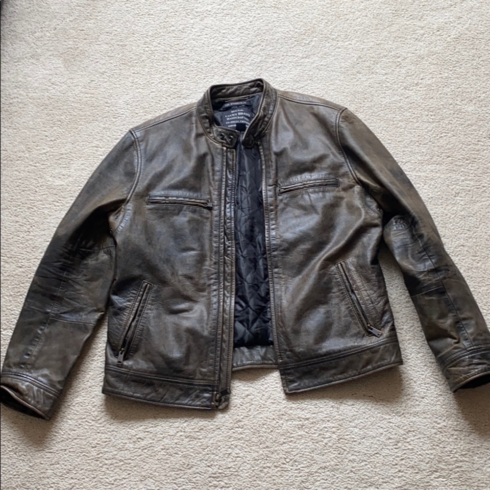 Lucky Brand brown leather jacket